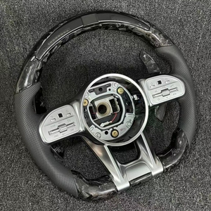 พวงมาลัยแอลอีดีคาร์บอนไฟเบอร์ฟอร์จสำหรับ <span class=keywords><strong>Mercedes</strong></span> <span class=keywords><strong>AMG</strong></span> GT CL CLS CLA E S <span class=keywords><strong>C36</strong></span> G63 C43มล. SL W204 W213 W211 W205 W212 W177 W206 - Product Image 6