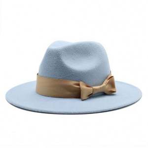 Chapeaux Fedora à large bord bicolores pour femmes et hommes, vente en gros 2022 - Product Image 2