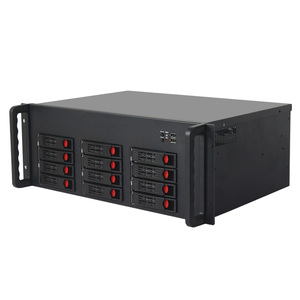 Htpc Mạng đính kèm lưu trữ 12 bay trao đổi nóng NAS máy chủ trường hợp ipfs <span class=keywords><strong>Mini</strong></span> <span class=keywords><strong>ITX</strong></span> NAS Chassis 3.5 \ "đĩa cứng ATX hình thức fan hâm mộ thả - Product Image 6