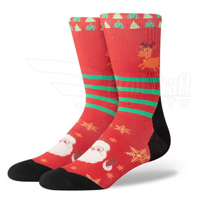 Calcetines navideños unisex Nuevo diseño Servicios OEM Pakistán Pedido mínimo 10 pares - Product Image 1