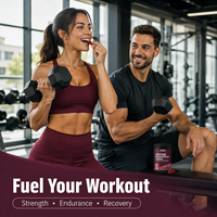 OEM Marque Privée Gummies Créatine Monohydrate 5g 150 Pièces Fruits Rouges Nutrition Sportive Force Récupération