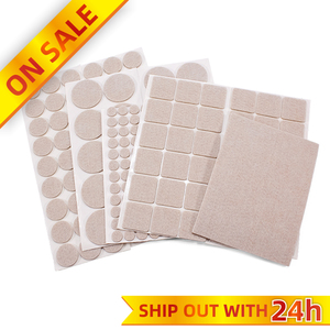 Protector de suelo de fieltro sin ruido, almohadillas de fieltro autoadhesivas para proteger el suelo de madera, varios tamaños - Product Image 5