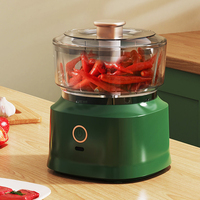 Mini-hachoir mixeur rechargeable 2025 blanc et vert pour usage domestique, hachoir à viande et légumes