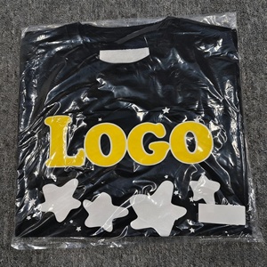 T-shirt style hip-hop en molleton français 100 % coton, coupe ample, avec logo imprimé en relief, manches courtes, en stock, livraison directe - Product Image 3