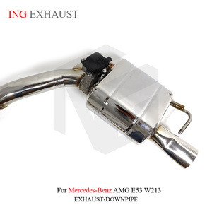 Système d'échappement ING échappement Catback pour Mercedes Benz <span class=keywords><strong>W213</strong></span> AMG <span class=keywords><strong>E53</strong></span> 3.0T silencieux en acier inoxydable avec soupapes accessoires de voiture - Product Image 5