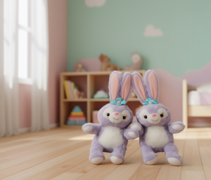 Giocattoli di peluche a forma di coniglio pasquale da 11 cm a 30 cm, animali di peluche morbidi per bambini dai 2 ai 4 anni, regalo unisex - Product Image 2