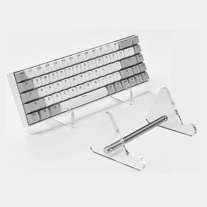 Toptan şeffaf akrilik mekanik klavye ekran standı tutucu taşınabilir 3mm kalın bilgisayar klavye masası için standı - Product Image 6