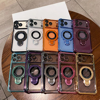 Coque de téléphone magnétique transparente électroplaquée antichoc pour iPhone 18 16 Plus 17 Air Pro Max