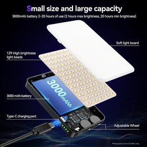 ไฟเซ<span class=keywords><strong>ล</strong></span>ฟี่พกพา CYKE สำหรับ iPhone RGB ไฟเติมแบบวงแหวนสำหรับก<span class=keywords><strong>ล</strong></span>้องถ่ายรูป แต่งหน้า ถ่ายภาพ รุ่น D10S ชาร์จซ้ำได้ - Product Image 6