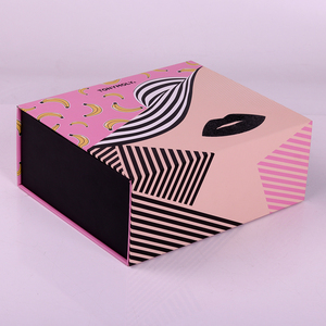 Giá cả cạnh tranh hồng từ giấy Hộp Quà Tặng biểu tượng tùy chỉnh in bao bì giá rẻ cho mỹ phẩm Lip Gloss Set và tóc giả - Product Image 3