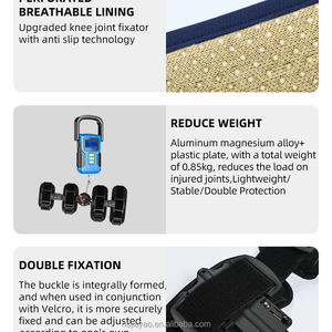 Postoperative Knieorthese Stützorthese Orthopädische Knieorthese Immobilisator Verstellbare Gelenk-Knieorthese mit Bewegungsscharnier - Product Image 3
