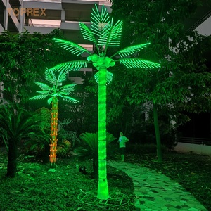 All'ingrosso luci a LED decorate paesaggio artificiale IP65 palma albero di cocco per la festa del giardino decorazione di natale - Product Image 4