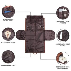 Juego de Maletas con Ruedas, Maleta de Viaje con Ruedas, Resistente, de PU, Plegable, con Almacenamiento de Ropa, Ruedas Desmontables, Juego de Maletas con Ruedas Giratorias - Product Image 3