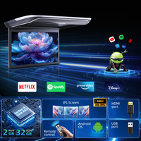Layar LCD TV Plafon Bus 17,3 19,5 Inci Universal Flip Down Multimedia Ultra-tipis Android Monitor Atap Mobil