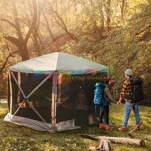 Commercial Coody <span class=keywords><strong>Original</strong></span> Voyageur Famille Portable Gonflable Étanche SQM Air Tente Double Oxford Intérieur Camping En Plein Air - Product Image 6