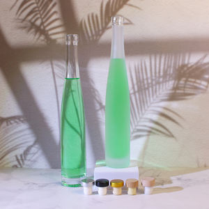 Botellas <span class=keywords><strong>de</strong></span> Licor Vacías Redondas Esmeriladas <span class=keywords><strong>de</strong></span> 375 ml y 500 ml, Ecológicas, para <span class=keywords><strong>Vino</strong></span>, Jugo y Bebidas, <span class=keywords><strong>con</strong></span> Tapón <span class=keywords><strong>de</strong></span> Corcho, Venta al Por Mayor - Product Image 3