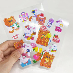 Personalizzato promozionale Kawaii Kawaii Kawaii in vinile impermeabile con Glitter <span class=keywords><strong>unicorno</strong></span> impermeabile - Product Image 1