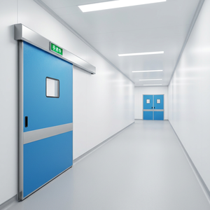 <span class=keywords><strong>Porte</strong></span> de salle blanche électrique à ouverture latérale, en acier inoxydable, moderne, coupe-vent, pour usage hospitalier, avec garantie d'un an - Product Image 4