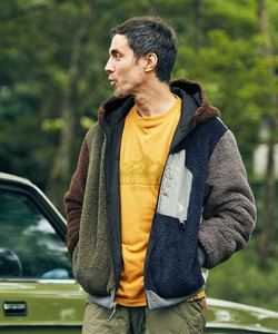 Chaqueta con capucha reversible Varsity Bomber de lana para hombre recubierta para la temporada de invierno - Product Image 2