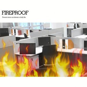 OEM Fireproof Document Bags, Fire&Water Resistant Money Bag Safe Bank Cash Deposit Pouch with Zipper - Product Image 6