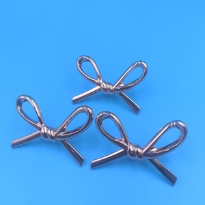 Furniture Handle Alloy Rose <b>Gold</b> Bow Shape <b>Cabinet</b> Drawer Wardrobe Hardware Accessory Contemporary Durable - Product Image 3