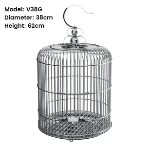 Multi Sizes Stackable Hight End Stainless Steel Bird Cage Wire Mesh Parrot Cage For Hanging