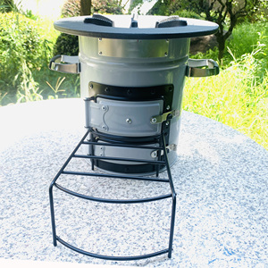 Estufa <span class=keywords><strong>de</strong></span> <span class=keywords><strong>Leña</strong></span> y Carbón Clásica SSM, Gran Venta en América, con Dos Puertas <span class=keywords><strong>para</strong></span> Patio, Camping y Uso al Aire Libre - Product Image 6
