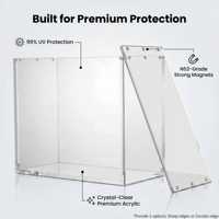 Boîte de Présentation Premium en Carton Press Fit pour Coffret Entraîneur d'Élite (Lot de 10) avec Protection UV à 99% pour Boîte Maîtresse Scellée, Fermeture Magnétique Puissante