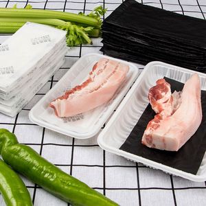 Almohadilla Absorbente de Humedad Ecológica y de Alta Calidad de 180*100 mm, Almohadilla Absorbente de Líquidos para Carne Fresca, Frutas y Verduras con SAP - Product Image 6