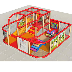 Parque Infantil Modular de Diseño Personalizado para Niños, Área de Juegos Suave Completa con Toboganes y Juguetes para Centro de Entretenimiento Familiar - Product Image 1