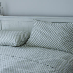 Juego de ropa de cama personalizado de algodón de bambú de lujo 400T 60S, funda nórdica con serigrafía de salvia, juego de cama personalizado - Product Image 4