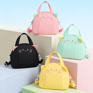 Sac à bandoulière à thème chat, sac de rangement multifonctionnel imperméable pour usage quotidien, sac de poitrine pour femme - Product Image 2