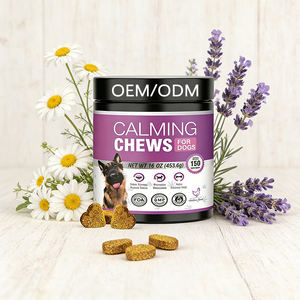 Masticables Suaves para Perros, Suplementos Dietéticos para la Calma con Semillas <span class=keywords><strong>de</strong></span> Cáñamo, Calostro, Manzanilla, Raíz <span class=keywords><strong>de</strong></span> Valeriana, L-Teanina, Sin <span class=keywords><strong>Gluten</strong></span> - Product Image 2