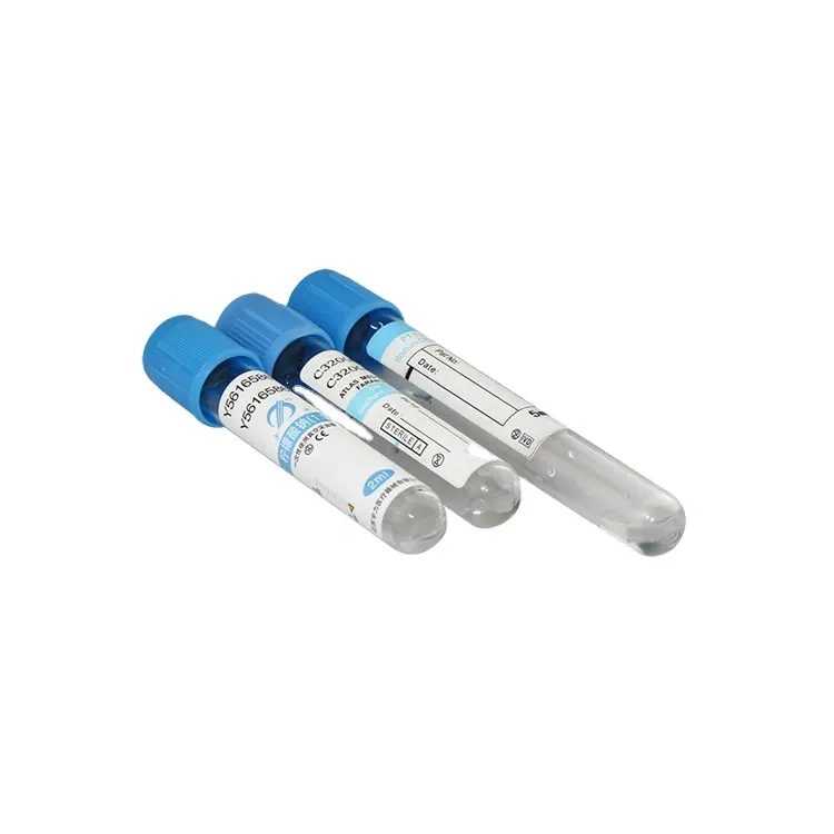 Blue Top Sodium Citrate 1:9 Blood Collection Tube PT Blood Test CE ISO 13485 PET Glass Citrate Blood Tube 3.2% Sodium Citra