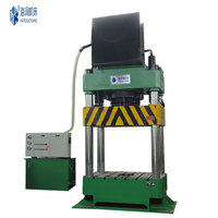Presse hydraulique à quatre colonnes et trois poutres de 500 tonnes - Machine de formage de poudre à moteur servo PLC et pompe, pour compression métallurgique