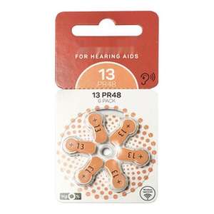 Pile per auricolari tipo A13. Tecnologia Air-Zinc che garantisce un prestazione prolungata e un'esperienza audio di - Product Image 1