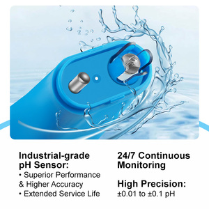 Moniteur d'eau intelligent flottant avec WIFI, sonde de <span class=keywords><strong>pH</strong></span>, thermomètre de piscine, charge solaire et par batterie au lithium, testeur de <span class=keywords><strong>pH</strong></span> et de température en ligne - Product Image 4