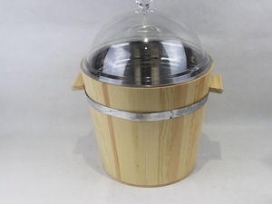 Seau en bois massif personnalisé avec votre logo - Product Image 2