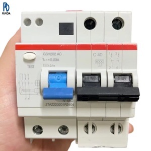 Disjoncteur combiné RCBO GSH202AC-C40, 2P, 40A, 30mA, interrupteur de protection contre les fuites de type AC pour armoire de distribution d'énergie - Product Image 1