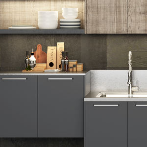 Armoire de cuisine de luxe en acier inoxydable sur mesure avec grandes unités de rangement modulaires - Product Image 6