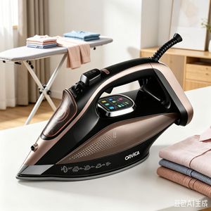 Plancha eléctrica ORVICA de doble uso (húmedo y seco) para planchado en seco y vapor, portátil para uso doméstico, con limpieza automática. - Product Image 2