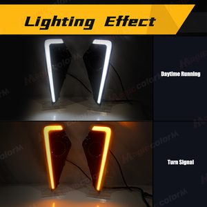 ไฟ LED DRL พร้อมไฟเลี้ยวแบบเรียงลำดับชุดไฟขับขี่สำหรับโตโยต้า เวลอซ 2021-2023 โครเมียมไฟขับขี่อุปกรณ์เสริมในรถยนต์ - Product Image 3