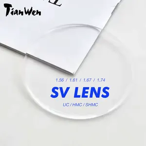Hot sale 1.56 Green Coating Single Vision ASP Optical Lenses Glasses CR-39 UC/HC/HMC/SHMC Uncut Ophthalmic Lens
