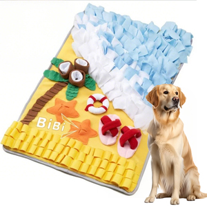 Dog Snuffle <b>Mat</b> Interactive Feeder Puzzle Pad for Smell Training Slow Eating Anxiety Relief Pet Olfactory Foraging Sniffing Pads - Product Image 1