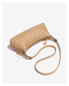 Fashion Woven Hobo <b>Bag</b> for Women <b>Soft</b> PU <b>Leather</b> Shoulder <b>Bag</b> Crescent Crossbody Handbag - Product Image 2