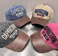 Gorra de Béisbol Personalizada de Alta Calidad Unisex de 6 Paneles de Sarga de Algodón con Logotipo Bordado en 3D y Letras en Relieve