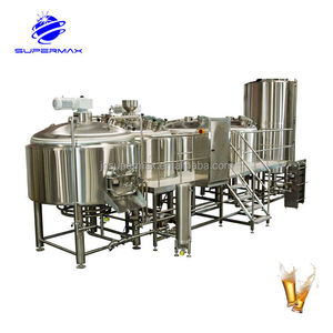 ระบบผลิตเบียร์สดเชิงพาณิชย์ New <span class=keywords><strong>Supermax</strong></span> สแตนเลสสตีล พร้อมปั๊ม มอเตอร์ แบริ่ง ความจุ 1000 ลิตร ควบคุมด้วย PLC ได้รับการรับรองมาตรฐาน CE - Product Image 2