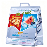 Sac de livraison isotherme pour glaces, anti-fuite, en film PE de qualité alimentaire, nettoyable, garde au chaud ou au froid, pour livraison de pizzas à emporter, CE ISO