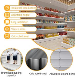 Estanterías de Supermercado, Estanterías de Almacenamiento, Estanterías Gondola para Supermercados, Estantes Metálicos para Tiendas, Estanterías Gondola, Estanterías de Exhibición - Product Image 5