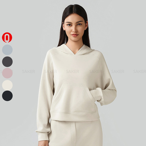 Mới Đến Mùa Đông Thể Thao Phụ Nữ Kéo Hơn Hoodies Với Túi Lớn Tùy Chỉnh Cộng Với Kích Thước Trống Gân Cuff Thời Trang Đường Phố Áo - Product Image 1